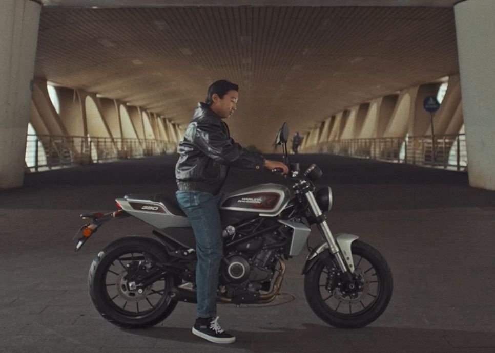 Harley-Davidson rider documentary frame