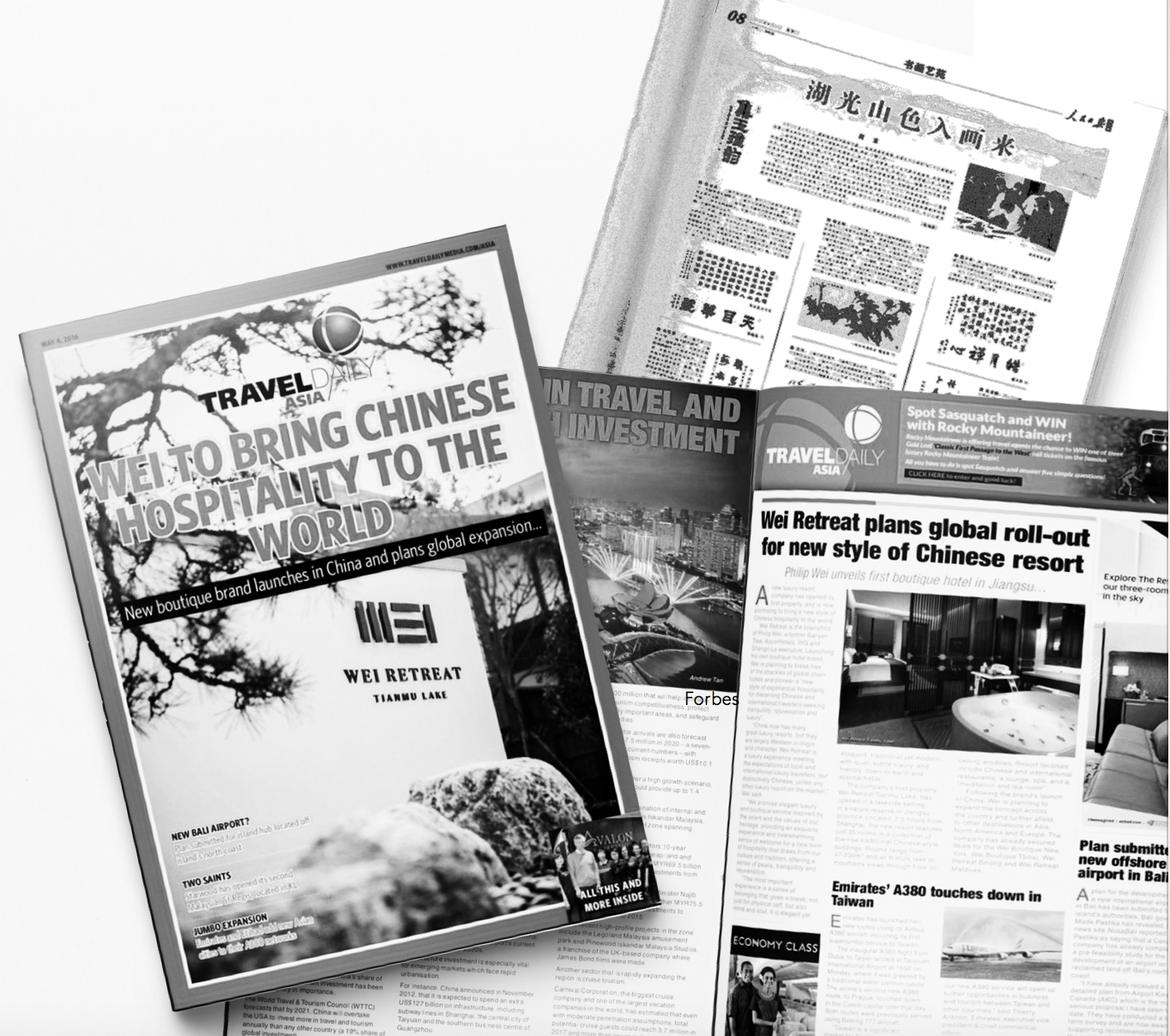 WEI Retreat identity and hospitality press coverage